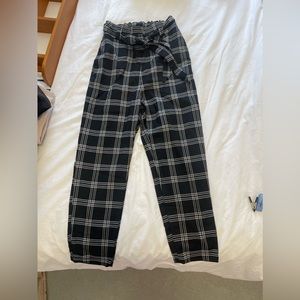 H & M Belted Dress Pants with Pockets